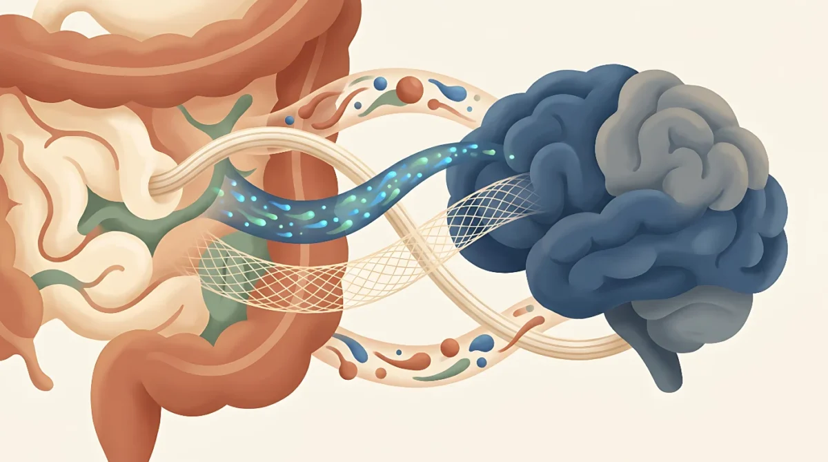 Varias vías orgánicas transportan señales en ambos sentidos entre un entorno intestinal y el cerebro.